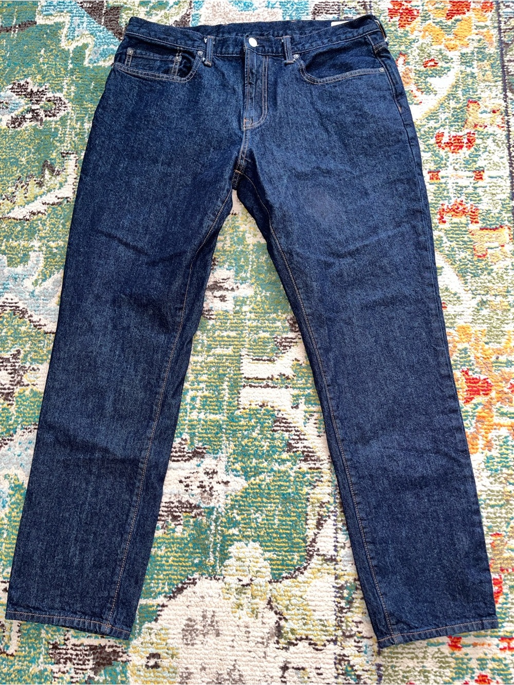GAP Slim GapFlex Jeans Mens Blue Denim Stretch Pockets Taper Fit Classic - 36x32